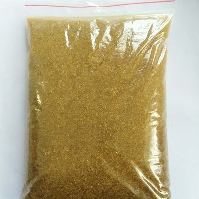 Λάμψη κίτρινη 001*7 Υψηλής απόδοσης ισχυρή ρητίνη ανταλλαγής κατιόντων οξέων για μαλακτοποίηση νερού