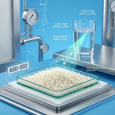 ASD-002 Ιοντοανταλλακτική Ρητίνη Ισχυρής Βάσης για Αφαίρεση Νιτρικών με Καθαρότητα 99,8% για Μονάδες Επεξεργασίας Πόσιμου Νερού