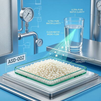 ASD-002 Ιοντοανταλλακτική Ρητίνη Ισχυρής Βάσης για Αφαίρεση Νιτρικών με Καθαρότητα 99,8% για Μονάδες Επεξεργασίας Πόσιμου Νερού